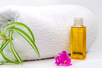 Spa procedures. Cosmetic care of the body. Aromatic oil. Aromatherapy. Cosmetology.
