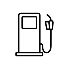 gasoline pump icon vector template