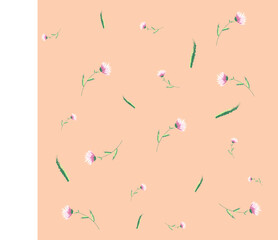 Trendy Seamless Floral for pattern and background