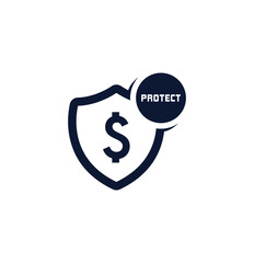 Security logo template for finance, banking, money, dollar, insurance, mobile banking, payment Vector.