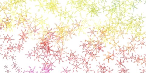 Light Multicolor vector background with wry lines.