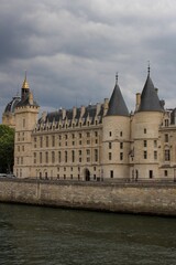 The Conciergerie (La Conciergerie) medieval building in Paris, France, located on the west of the Île de la Cité, formerly a prison, presently used for law courts. Marie Antoinette was imprisoned