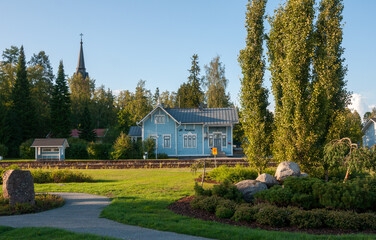 Old railway station in Keuruu, town and municipality of Finland