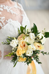 wedding bouquet of roses