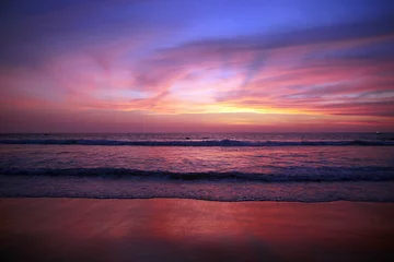 Foto op Canvas beautiful colorful sunset. sunset beach in Thailand © eugenepartyzan
