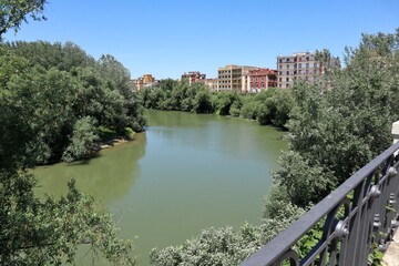 Capua - Scorcio sul fiuma da via Landone