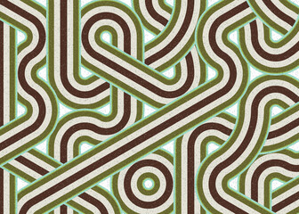 Colour Hexagon Tile Connection art background design illustration