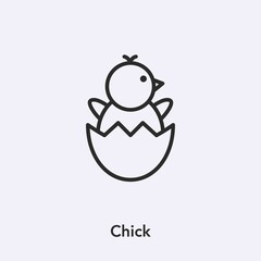 chick icon vector sign symbol