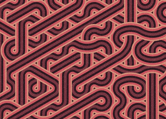 Colour Hexagon Tile Connection art background design illustration