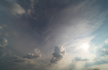 Blue sky with clouds background