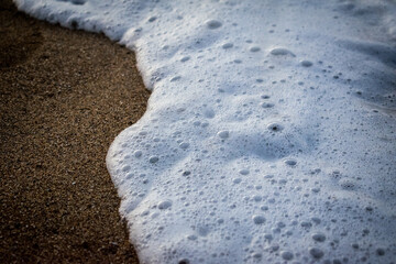 Close up detail of a wave