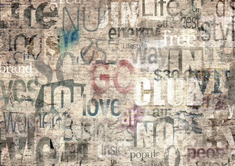 Old vintage grunge newspaper paper texture background.