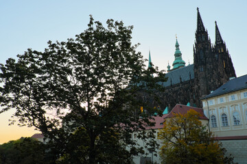 View of St. Vitus Cathedral from the Deer Moat.