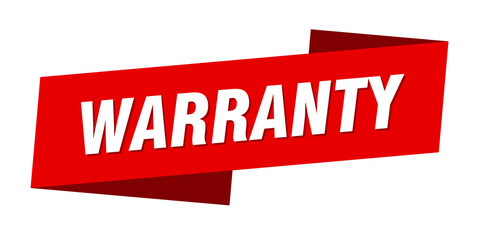 warranty banner template. warranty ribbon label sign