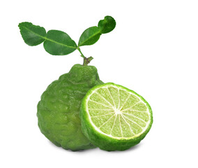 Bergamot isolated on white background.
