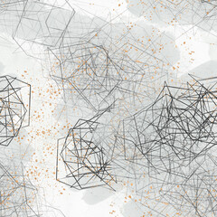 Grey Texture Background Hand Drawn Illustration	