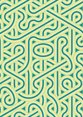 Colour Hexagon Tile Connection art background design illustration