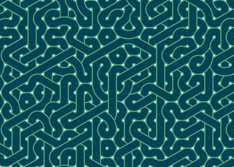 Colour Hexagon Tile Connection art background design illustration