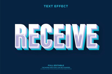 Strong bold modern font effect