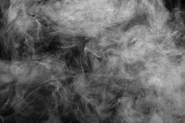 fog or white smoke on black background