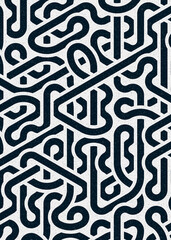 Colour Hexagon Tile Connection art background design illustration