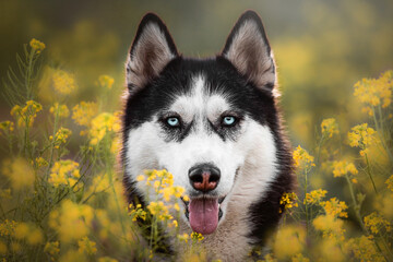 husky portrait