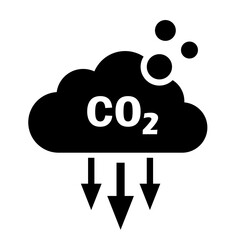 Carbon dioxide CO2 vector icon