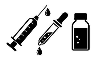 Medical drugs vector icon