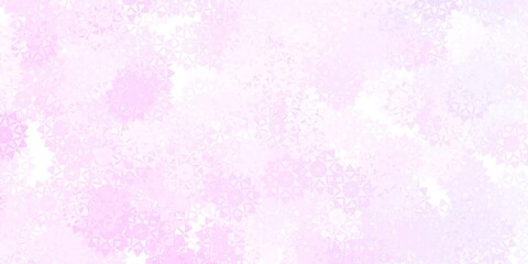 Light Purple vector background with christmas snowflakes.