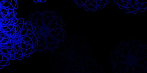 Dark BLUE vector backdrop with chaotic shapes.