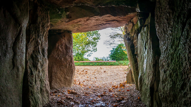 La Hougue Bie Neolithic Tomb Dolman in Jersey