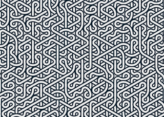 Colour Hexagon Tile Connection art background design illustration