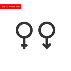Different gender gray icon isolated on white background. Vector. Eps 10