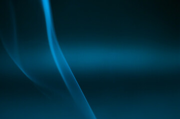 Smoke scented candles on a black background