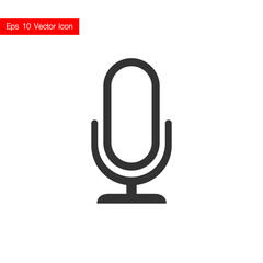 Voice recording gray icon on white background. Vector.