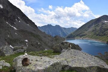 montagna lago diga baitone tonolini rifugio