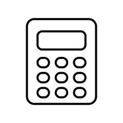Calculator line icon