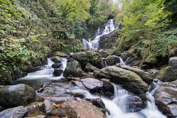 Fototapeta premium Torc waterfall in Killarney National park Ireland