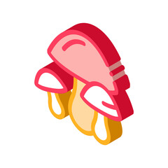 Mushrooms Icon Vector. Isometric Mushrooms sign. color isolated symbol illustration