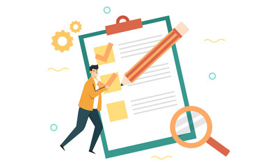 Businessman are checking the documents,Data report,List to check,Management of document report,Banner website background