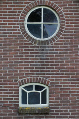 Historic farm. Werkhorst. Maatschappij van Weldadigheid Drenthe Netherlands. Windows