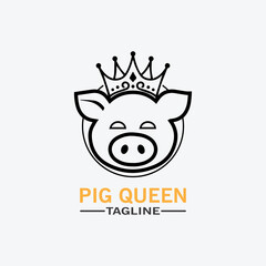 Cartoon pig Design illustration