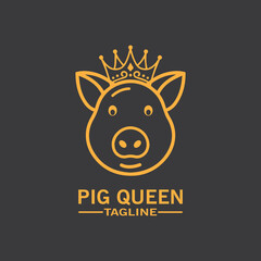 Cartoon pig Design illustration