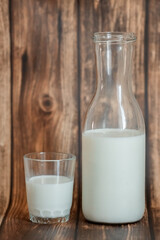 glass of milk
milk bottle