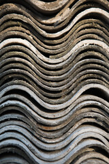 The texture of building materials