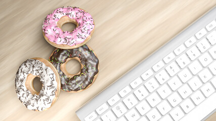 concept food, cakes for dessert