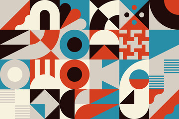 Geometric Abstract Vector Elements Design