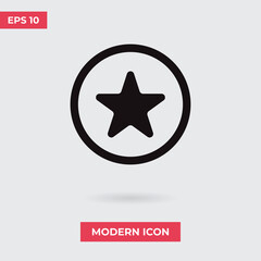 Star vector icon, simple sign for web site and mobile app.