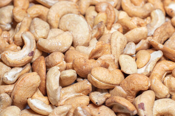 cashew nuts background
