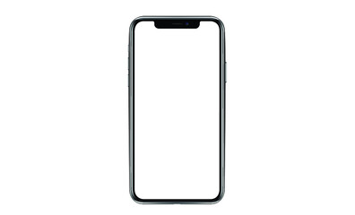 mobile phone mockup iphon frameless of Smartphone iPhone 12 Pro Max with blank screen for Infographic Global Business web site design app - Clipping Path